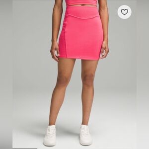 scuba high-rise mini skirt